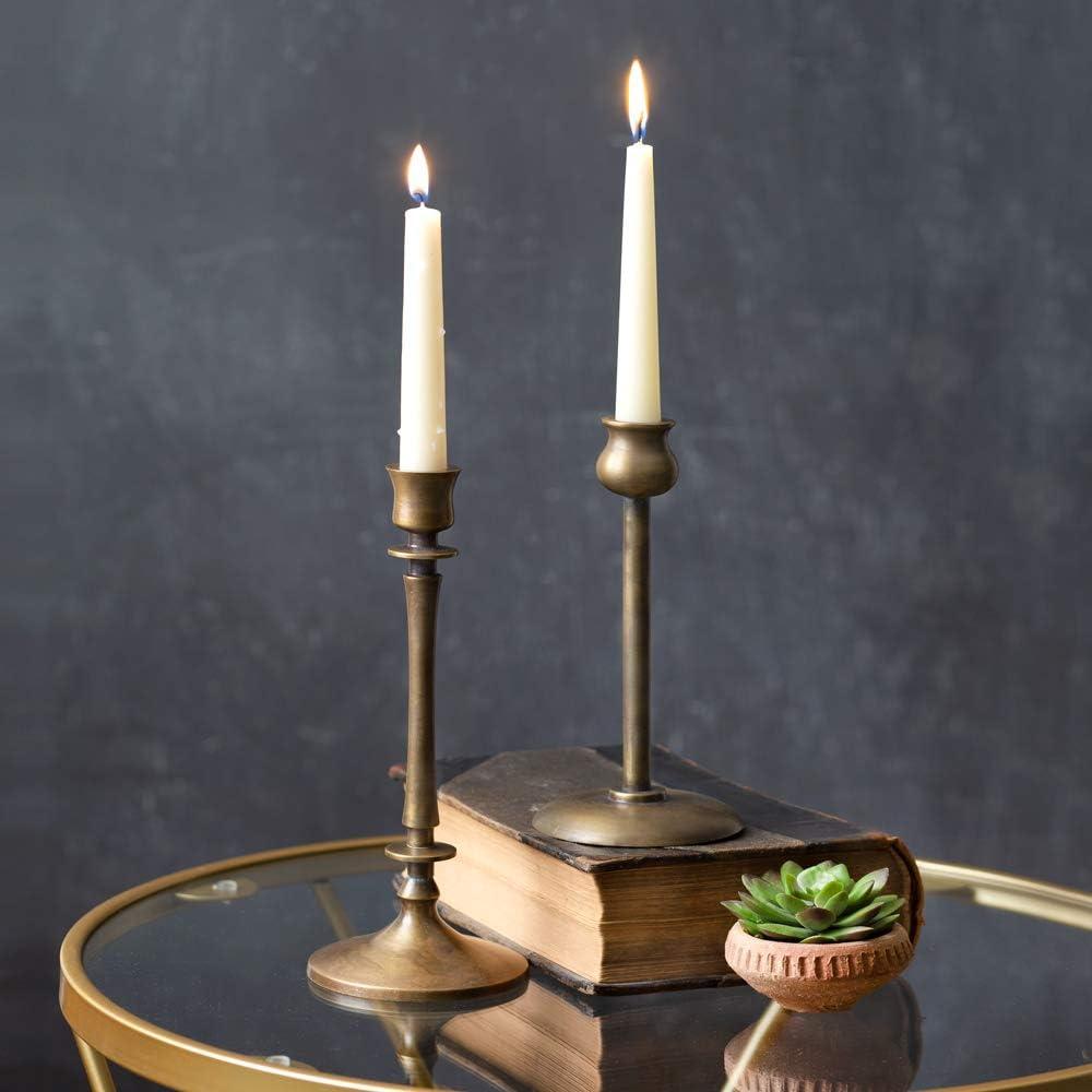 The CTW Home Collection - Set of Two Brass Taper Candle Holders