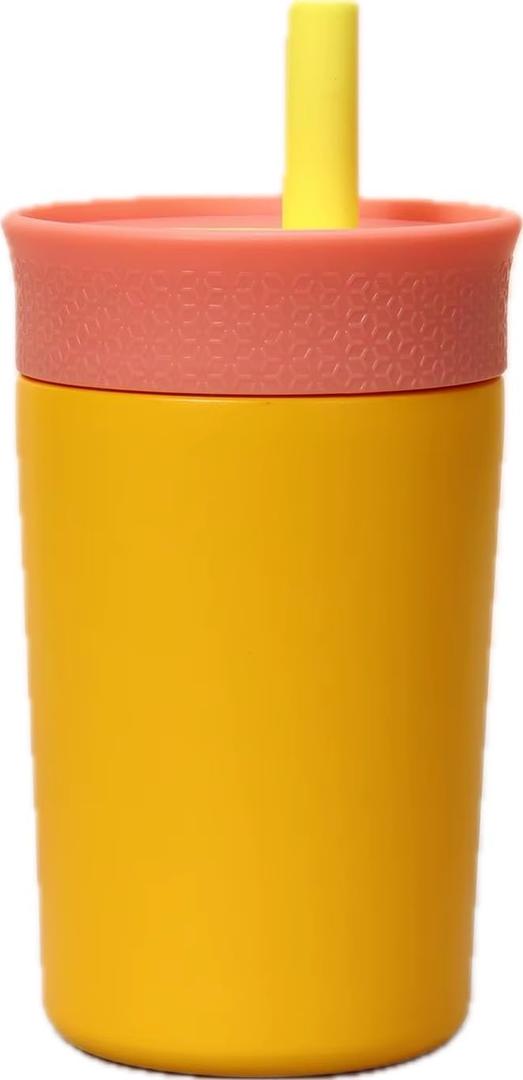 Stainless Steel 12oz Kids Cup (Yellow-Orange)