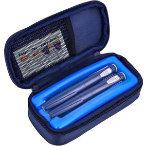 Cruxer Insulin Cooler Pen Travel Case Tsa Approved,Refrigerated Medical Bag with Protective Ice Brick, Diabetes Organizer Medication Insulated Cold Pack,Keep Medicine Cool While Traveling Diabetic Kit (Medium--Fits Pen)