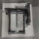 Modern Outdoor Wall Light for House, Outdoor Lighting Fixtures Wall Mount with Ribbed Glass, Soptted Black Aluminum Exterior Wall Lantern for Front Porch Garage Patio (10.2''H, 1 pc)