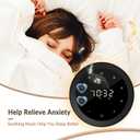 Alarm Clock White Noise Sound Machine & 7 Night Light 3-in-1, 20 Soothing Sounds, Timer, 31-Level Volume Control, Touch Button Control Noise Machine for Baby, Adults,Bedroom