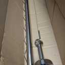 Ceiling Mounted Closet Rod, Stainless Steel Hanging Rod for Clothes, Adjustable Overhead Clothes Rail for Closet, Bedroom and Laundry Room