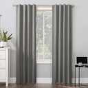 HPD Half Price Drapes - Faux Linen Curtains for Living Room (1 Panel) - 50W X 84L - Textured Room Darkening Curtains for Bedroom 84 Inches Long - Drapes for Home Decor, Blazer Grey