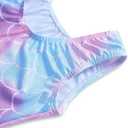 Girls Gymnastics Leotards with Skirt Ballet Tutu Dance Dress Toddler Kid Flutter Sleeve Mermaid Gymnastic Dancewear 2-11Y (6-7 Years)