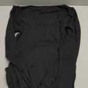 PUMIEY Women's Square Neck Long Sleeve Maxi Dress Ribbed Bodycon Dresses for Women Soft Lounge Dress (Medium, Jet Black)