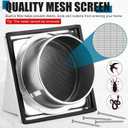 Gisafai 6" Dryer Vent Cover Outside with Stainless Steel Guard Wall Dryer Exhaust Cap and Removable Extended Pipe Vent Shroud Hood Cushioned Non Return Flap with Sealing Gasket Grille(Silver)