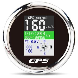 Geloo 85MM GPS Speedometer Gauge Waterproof Boat GPS Speedometers Digital Speedometer Odometer Marine MPH Speedometer with GPS Antenna Km/h mph Knot Adjustable for Car Truck Motorcycle 9-32V