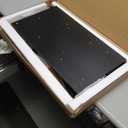 14'' * 24'' Recessed Medicine Cabinet Wall Niche Wood, 3-Tier Bathroom Niche Insert for Drywall, in Wall Shelf Medicine Cabinets Replacement, for Living Room, Bathroom Storage, Black