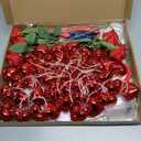 12FT Skeleton Valentine Outfit, Giant Skeleton Clothes Accessories with LED Heart Light String, Sunglasses, Roses & Heart Hanging Sign, Romantic Outdoor Lawn & Garden Display, Skull Not Included