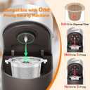 2 Pack Reusable K Cups for Keurig- All Stainless Steel Coffee Pods for Keurig 1 Prong Coffee Machine, No Seal Gasket, Non Plasic, Heat Safe, All in One Set