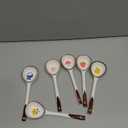 Ceramic Soup Spoons Set Asian Spoons Chinese Japanese Tablespoon for Ramen Pho Wonton Dumplings Miso - Set of 6