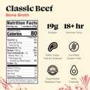 Kettle and Fire Classic Beef Bone Broth, Keto, Paleo, and Whole 30 Approved, Gluten Free, High in Protein and Collagen (6 Pack) (EXP 11/19/26)