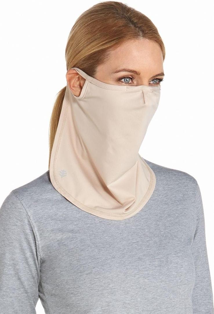 Coolibar UV Face Shield - UPF 50+ Sun Protection - Crestone in Beige