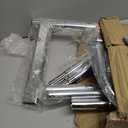 EAGMAK Heavy Duty Clothes Rack Load 420 LBS, Rolling Garment Rack with Lockable Wheels, Standing Metal Clothing Rack with Shelves, Portable Wardrobe Sturdy Coat Rack for Hanging Clothes (Silver) (43.318.963)