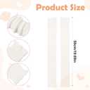 Ouligay Cream Leg Warmers for Women Soft Knit Leg Warmers 80s Ribbed Legwarmers Cute Ruffle Long Boot Socks for Yoga Party Dance Sports