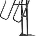 Hot Tub Cover Lift Heavy Duty Spa Cover Lifter Pneumatic Hot Tub Cover Lifter Holder Removal System Adjustable U-Arms Reinforced Brackets Fits Various Spas & Hot Tubs