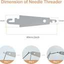 2 x 37PCS Sewing Tool Set, Portable Needle and Thread Kit with Storage Box, Embroidery Needles Thread Sewing Working Tool Kit