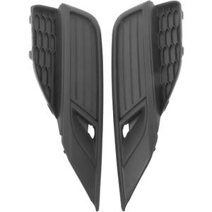 Driver and Passenger Side Pair Black Fog Light Covers Replacement for Honda CR-V 2015-2016 71109T1WA10 71104T1WA10