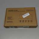 Key Holder for Wall, Decorative Key and Mail Holder with Shelf Has Large Hooks for Bags, Coats, Umbrella  Paulownia Wood Key Hanger with Mounting Hardware (9.8W x 6.7H x 4.2D) (Black)