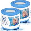 2-Pack PBF40M Spa Filter Replacement, 10-00282 Hot Tub Filter, Bull Frog Spas Compatible with Pleat co PBF40 PBF40-M, Well Spring 30 Coreless