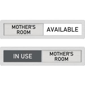 2 x In Use Available Privacy,Vacant Occupied Slider Door Indicator for Mother's Room,In Use Stainless Steel Privacy Sliding Door for Office, Do Not Disturb for Wellness Room, Office,Business-7"x1.5"