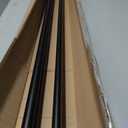 Umbra Twilight Double Curtain Rod Set  Wrap Around Design is Ideal for Blackout or Room Darkening Panels, 66-144 Inch, Black