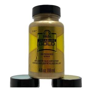 FolkArt Treasure Gold Metallic Acrylic Craft Paint, 2 oz, Gold (2 Fl Oz (Pack of 1))