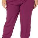 Amazon Essentials Women's Brushed Tech Stretch Jogger Pant - Discontinued Colors (1X, Plum)