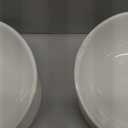 LoeJan Elevated Cat Food Bowl, 5 Oz Ceramic Raised and Tilted Water Bowl, Anti Vomiting and Protect Pets' Spines Dishes for Small Dog, Fat Faced Cat, Kitten (White, 2 Pack)