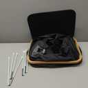 Laundry Hamper with Wheels, 20 Gal (75L) Laundry Basket with lid Rolling Clothes Hamper Foldable Dirty Clothes Basket on wheels with Bamboo Frame and Bag for Bedroom, Dorm, Laundry Room-Black