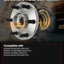 Pair 515064 Front Wheel Bearing Hub Assembly Compatible with Nissan Frontier 2005-2019, Pathfinder 2005-2012 Xterra 2005-2015, Hub Bearing for Suzuki Equator 2009-2012, RWD Only, 6 Lug w/ABS