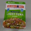 Bumble Bee Chunk Light Tuna in Water, 2.5 oz Pouches (Pack of 12) - Ready to Eat Wild Caught Skipjack Tuna Packet - 16g Protein per Serving - MSC Sustainable Seafood, Non-GMO, Gluten Free, Kosher (EXP 10/12/26)