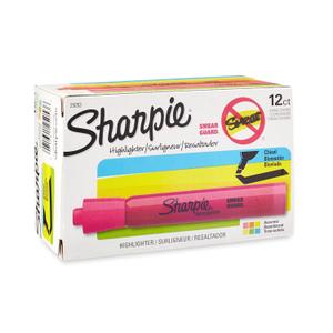 Sharpie Tank Style Highlighters, Chisel Tip, Assorted Colors, 12 Count