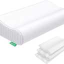 UTTU Cervical Pillow for Neck Pain Relief, Memory Foam Neck Pillow for Sleeping, Adjustable Orthopedic Sandwich Pillow, Contour Cooling for Side Back Stomach Sleeper, King(27.6"×15.7"×5.2"/4.5")