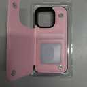 ONETOP Compatible with iPhone 15 Pro Wallet Case with Card Holder, PU Leather Kickstand Card Slots Case, Double Magnetic Clasp and Durable Shockproof Cover 6.1 Inch (Pink)