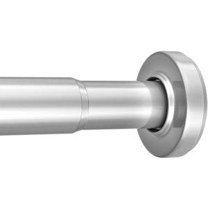 AmazerBath Spring Tension Shower Curtain Rod, 31-46.5 Inches Heavy Duty Tension Rod Rust Proof Bathroom Curtain Rod, Adjustable No Drill Easy Segmented Installation, Silver