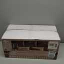 9-Piece Floating Headboard Kit - White Peel and Stick Wall Mount Headboard for Queen Size Bed, Upholstered Bed Backboard, 24" x 12" Panels, Artificial Leather