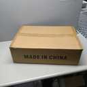 RIZZARI Large Cat Litter Box: Dark Gray Semi-Enclosed Stainless Steel Litter Box with Raised Edges - Anti-Leakage Odorless - Litter Pan for Small to Large Sized Cats in Bedroom Living Room