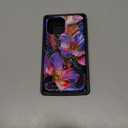 LUHOURI for iPhone 12 Pro Max Case,Wireless Charging Compatible,Dual-Layer - Soft Silicone Inner + Hard Outer Shell,Cute Wildflower Design,Protective Phone Cover for Women - Blooming Purple Flowers