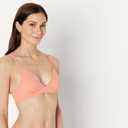 Amazon Essentials Womens Light-Support Classic Bikini Swimsuit Top (XX-Large, Coral Pink)