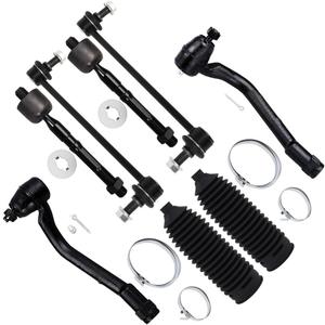 SCITOO 8pcs Front Suspension Kit Outer Inner Tie Rod End w/Steering Boot fit 2012-2013 for Hyundai Sonata 2012-2017 for Hyundai Azera 2011-2015 for Kia Optima 2014-2016 for Kia Cadenza Sway Bar Link