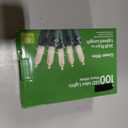 Holiday Home Indoor Outdoor 100 Green Wire LED Mini Christmas Lights - Warm White