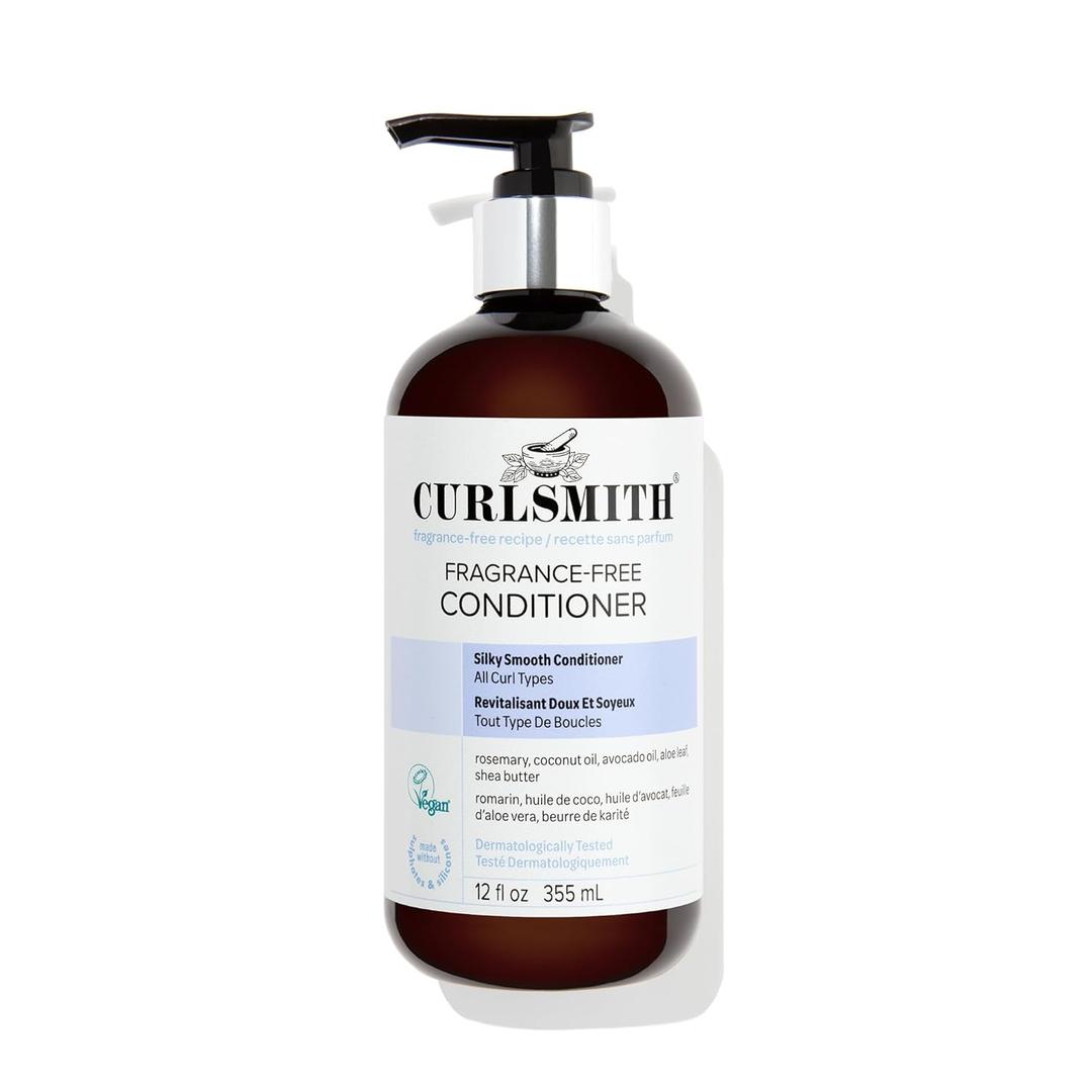 CURLSMITH Fragrance-Free Conditioner - Gently Detangles, Soften and Smooths Hair for Silky Curls (12 oz)