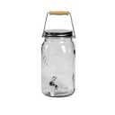 Mason Craft and More Glass Drink Dispenser with Lid - Clear