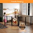 Dog Fence Outdoor Pens Outside,Portable Dog Play Pen 40" H 8 Panels Pet Playpen Exercise Pens for Puppys Small Medium Large Dogs RV Camping Yard Garden Indoor Wide Gate
