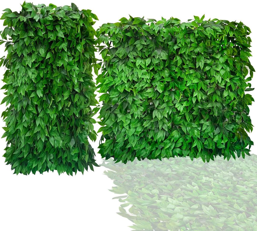Expandable Fence Privacy Screen for Balcony Patio Outdoor,Decorative Faux Ivy Fencing Panel,Artificial Hedges (Single Sided Leaves)