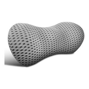 Lumbar Support Pillow for Office Chair, Memory Foam Lumbar Pillow for Lower Back Pain Relief (Grey)
