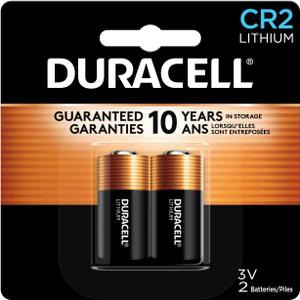 Duracell CR2 3V Lithium Battery, 2 Count (Pack of 1), CR2 Battery Lithium, High Power, Long-Lasting for Video and Photo Cameras, Lighting Equipment, and More