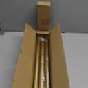 Modern Gold Curtain Rods for Windows 30 to 56 Inch, 1" Diameter Adjustable Heavy Duty Window Curtain Pole with Matte Gold End Cap Finials, Decorative Drapery Rods for Living Room, Bedroom