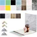 9PCS 18Patterns Big 24x24IN Double Sided 3D Product Photography Background Boards with 4 brakets, Waterproof Reusable Photo Backdrop Props for Food Jewelry Cosmetics (Blue Pink Black)